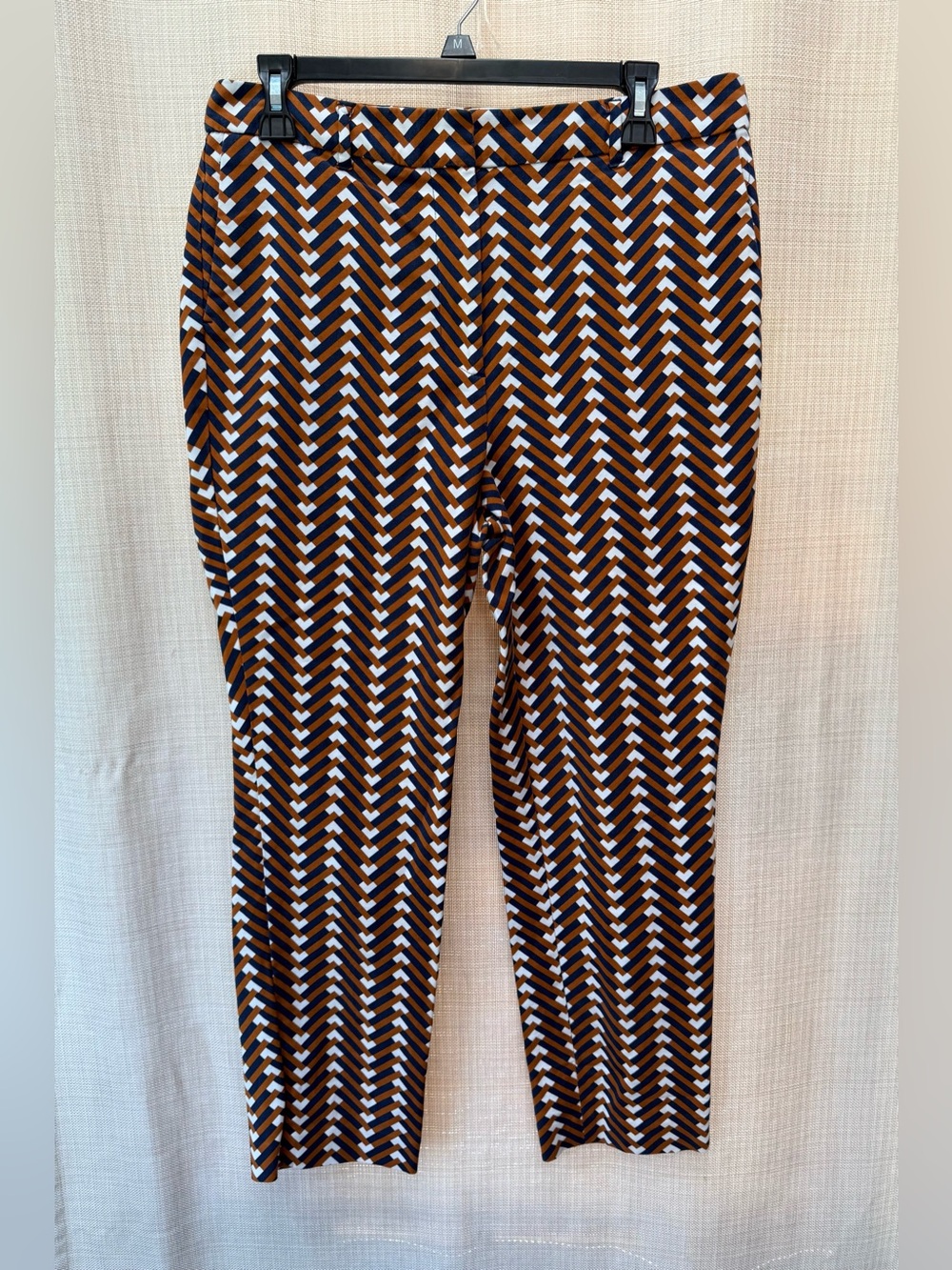 Boden Geometric Chevron Tapered Trousers Pants 10R